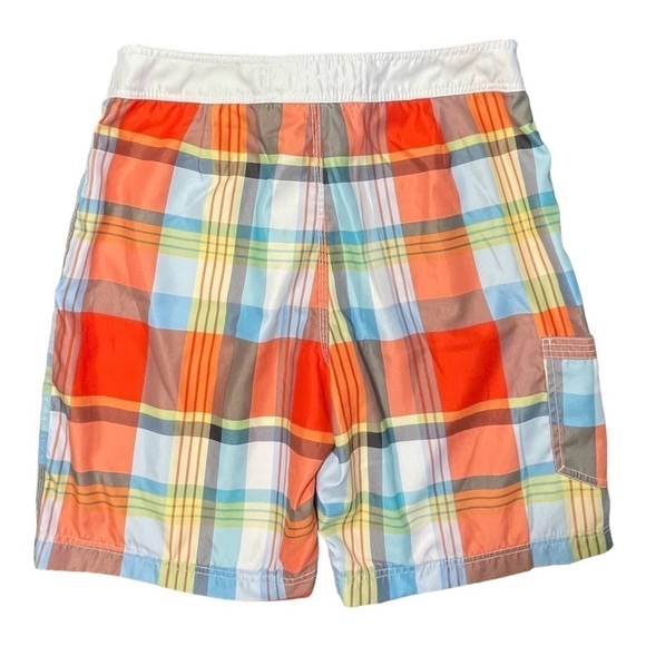 AMERICAN EAGLE, MENS SWIMTRUNKS. COLORFUL PLAID DESIGN. VELCRO SIDE POCKET.SIZEL - Picture 3 of 5